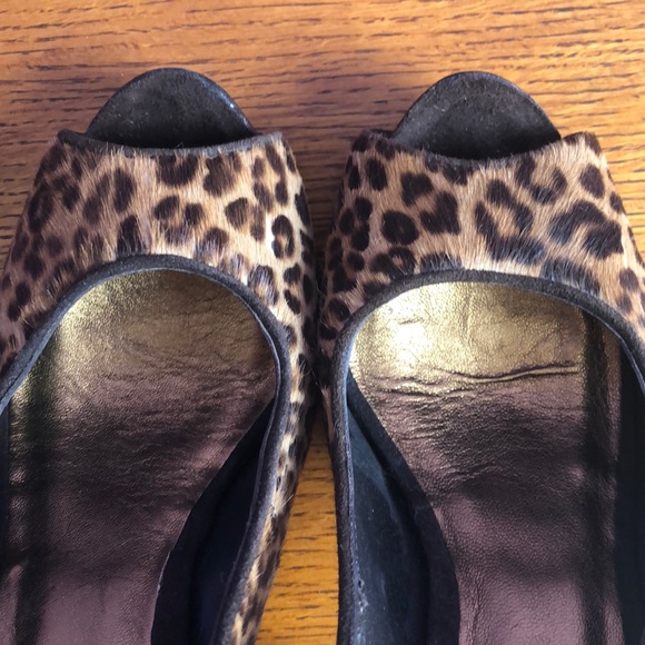 🐆Faux Calfhair Leopard Stiletto Slingbacks 🐆 - Picture 3 of 5